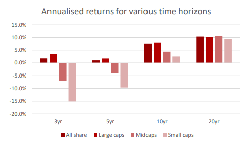 Annualised Returns Ashburton Mid Cap 2020