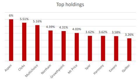 AshBurton Mid Cap 2020 Top Holdings