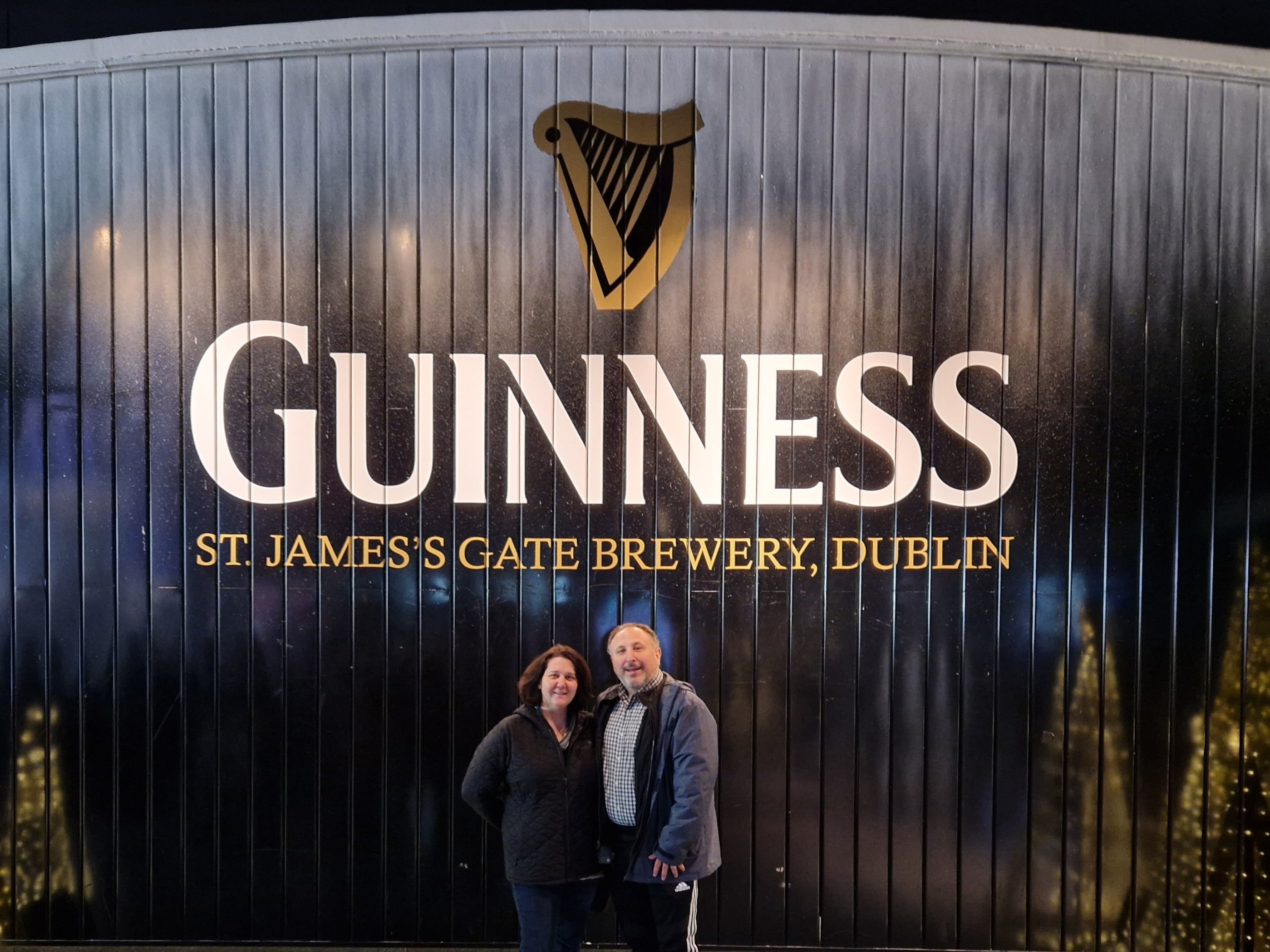 Author and His Sister at the Guinness Storehouse in Dublin Ireland