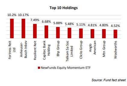 NewFunds Momentum Top Holdings