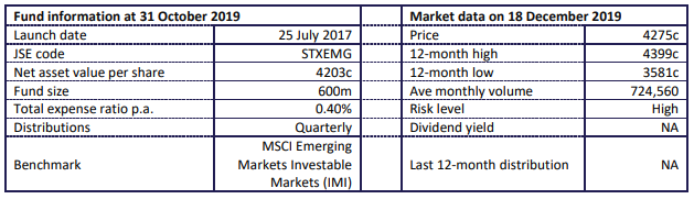Satrix Emerging Markets fund info