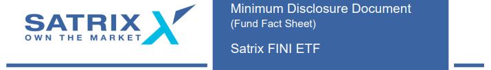 Satrix Fini Factsheet logo