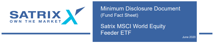 Satrix MSCI WOrld ETF factsheet 2020