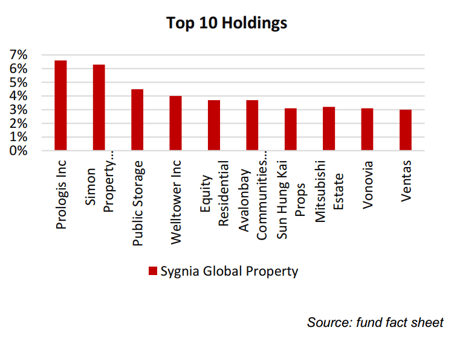 Sygnia Global Property Top Holdings