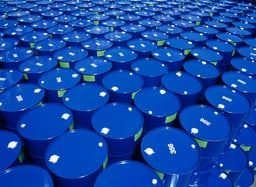 blue barrels